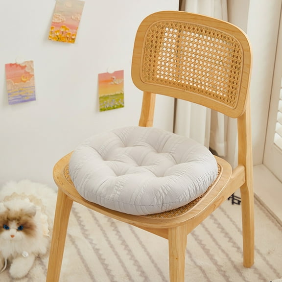 Honeeladyy Round Floor Pillows Cushions 16x16in Super Soft Seating Cushion Classroom Furniture Floor Pillow for Kids Adults Home Daycare Preschool Yoga Meditation Gift (Gray)