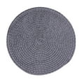 thumbnail image 1 of Honeeladyy Round Woven Placemats 15 Inch Round Washable Place Mats for Kitchen Dining Table Non Slip Easy to Clean Heat Resistant Plastic Table Mats for Family Gatherings Birthdays Party, 1 of 1