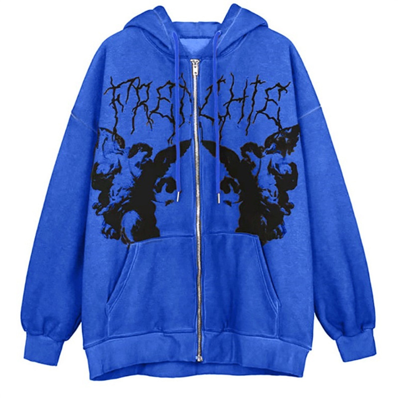 Honeeladyy Sales Online Hoodie Womens Gothic Tops Angel Wing