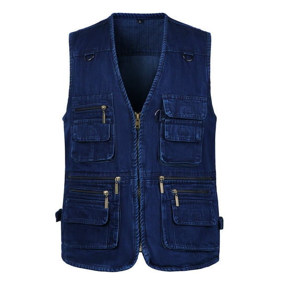 Honeeladyy Sales Online Mens Fishing Vest Utility Workweight Safari Travel Hunting Waistcoat,Multi Pockets,Hiking Camping Photography
