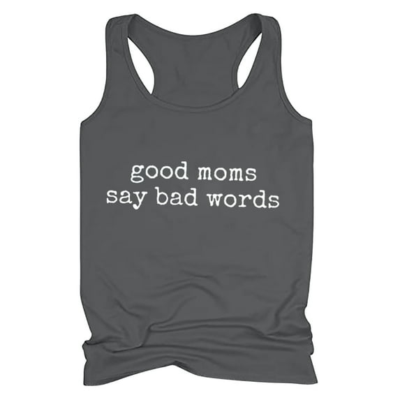 Honeeladyy Sales Online Women Racerback Tank Tops Vintage Letter Graphic Tee Workout Athletic Yoga Tops Relaxed Running Exercise Gym Shirts
