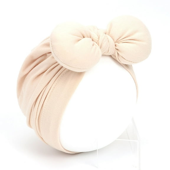 Honeeladyy Sales Toddler Baby Girls Cotton Bow Headwrap Headband Knot Turban Hairband