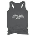 thumbnail image 1 of Honeeladyy Sales Women Racerback Tank Tops Vintage Letter Graphic Tee Workout Athletic Yoga Tops Relaxed Running Exercise Gym Shirts, 1 of 1