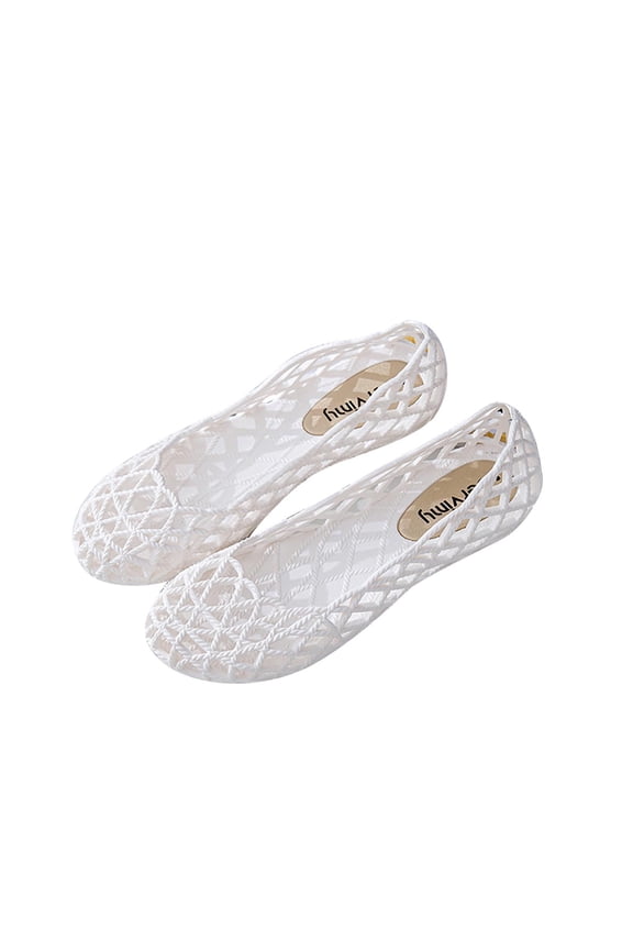 Sales Women's Slip On Shoes Comfort Fashion Nurse Plastic Hollow Out Slip On Shoes