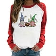 thumbnail image 1 of Honeeladyy Sales Womens Raglan Sleeve Shirt Pullover Tops Casual Looseweight Easter Bunny Printed Long Sleeve Pullover Cute Rabbit T-Shirt Tops, 1 of 6