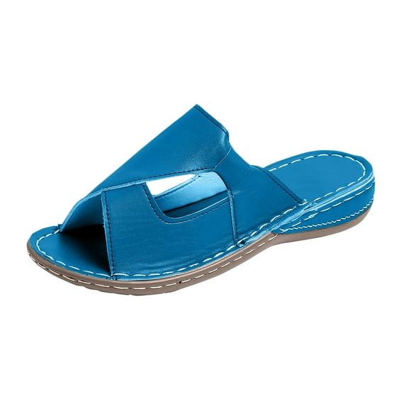 Honeeladyy Sandals for Wife Summer Sandals for Women Thick Soled Women Shoes Leisure Beach Open Toe Slippers