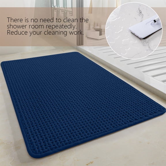 Honeeladyy Soft Absorbent Bathroom Rug, Plush Polyester Carpet for Living Room Bedroom, 31.5"x19.69"