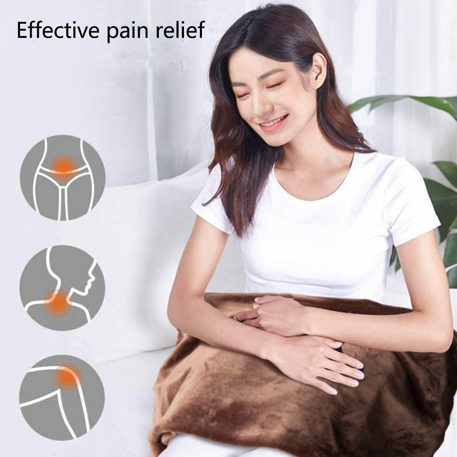 Honeeladyy Soft Heated Blanket USB Electric Blanket 39.37x25.59in Heating Blanket Electric Heated Throw Blanket Winter Warm Shoulder Back Leg Heat Blanket Heated Lap Blanket Gifts for Family