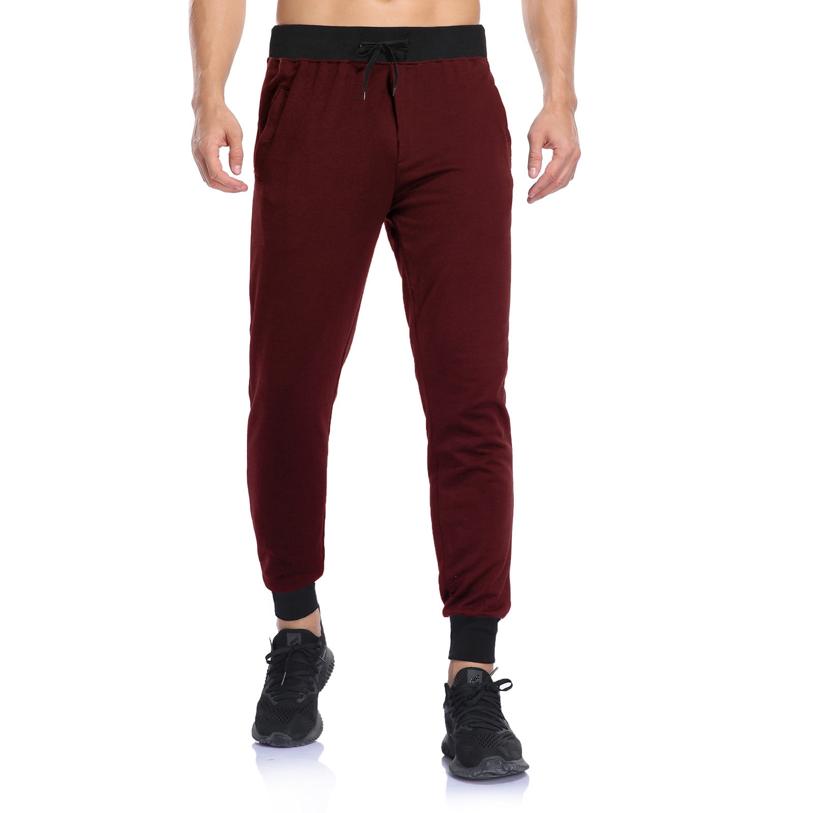 Honeeladyy Summer Men Gym Workout Jogging Middle Pants Fit Elastic