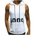 thumbnail image 1 of Honeeladyy Summer Sleeveless Tops for Men Fashion Men Sleeveless Printed Drawstring O-Neck Casual Tank Tops, 1 of 1