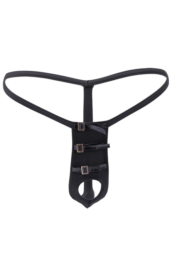 Summer ice silk men's underwear Attractive Mini Men's Thong Personality Hoop Fashion Low Waist T Pants Swimsuit Underwear