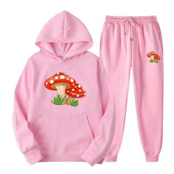 Honeeladyy Sweat suits men Tracksuits 2 Piece sets Athletic Jogging suits Casual Outfits for men #Oa-Pink-S