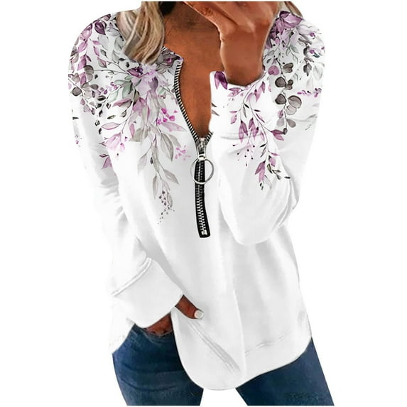 Honeeladyy Sweatshirts for Women ,Womens Tops Fall Long Sleeve Loose Pullover Shirt Dressy Casual Ladies Crewneck Sweatshirts #Ia-Pink-M