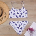 thumbnail image 1 of Honeeladyy Toddler Girls Kids Swimsuit Sling Butterfly Tie-Dye Print Beach Cute Bikini Suit baby girls summer clothes clearance under $5, 1 of 8