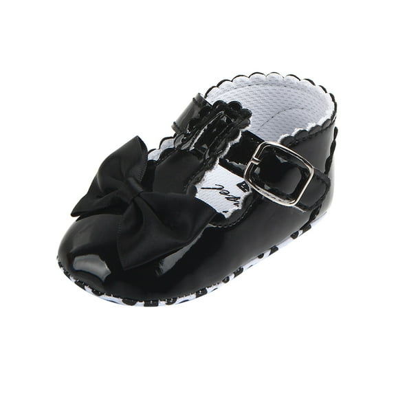 Honeeladyy Toddler Kid Shoes Toddler Shoes Baby Girls Cute Fashion Hollow Out Bow Non-slip Soft Bottom Sandals Black Clearance under 5$