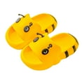 thumbnail image 1 of Honeeladyy Toddler Slides Sandals Summer Slip-On Sandals Shower Beach Pool Anti-slip Slippers Water Shoes for Kids Birthday Gift Yellow 6-7Years, 1 of 9