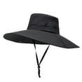 thumbnail image 1 of Honeeladyy Wide Brim Sun Hat for Men & Women, Summer UV Protection Oversized Packable Bucket Hat with Windproof Rope, Cycling Fishing Hiking Beach Garden, 1 of 2