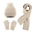thumbnail image 1 of Honeeladyy Winter Hats Gloves Scarf for Men Warm Scaves and Beanie Hat Themal Gloves Set for Hiking Hunting and Skiing, 1 of 4