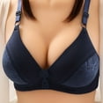 thumbnail image 1 of Honeeladyy Woman's Printing Thin Front Buckle Adjustment Chest Shape Bra Underwear No Rims bras for women plus size, 1 of 3