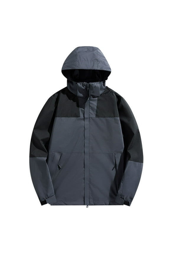 Women Detachable Cap And Windproof Thick Three-in-one Jacket Outdoor Sports Warm Jacket