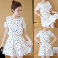 thumbnail image 1 of Honeeladyy Women Fashion Summer Short Sleeves Lady Casual Print Hollowing Out Dress Women's exquisite dresses, 1 of 7