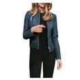 thumbnail image 1 of Honeeladyy Women Ladies Lapel Motor Jacket Coat Zip Biker Short Punk Cropped Tops Zip Front Jacket Women, 1 of 6