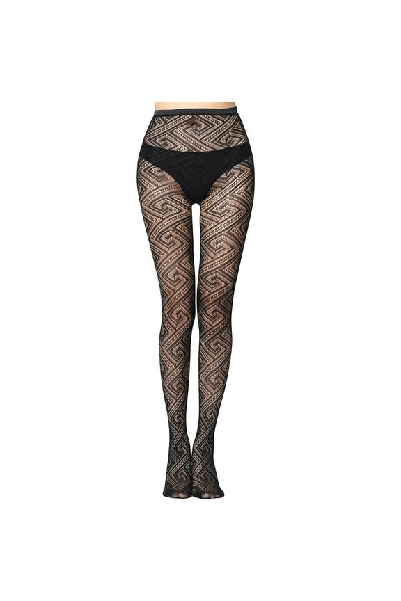 Women Pants Attractive Mesh Perspective Leggings Plus Size Fishnet Netting Stockings