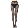thumbnail image 1 of Honeeladyy Women Pants Attractive Mesh Perspective Leggings Plus Size Fishnet Netting Stockings, 1 of 5