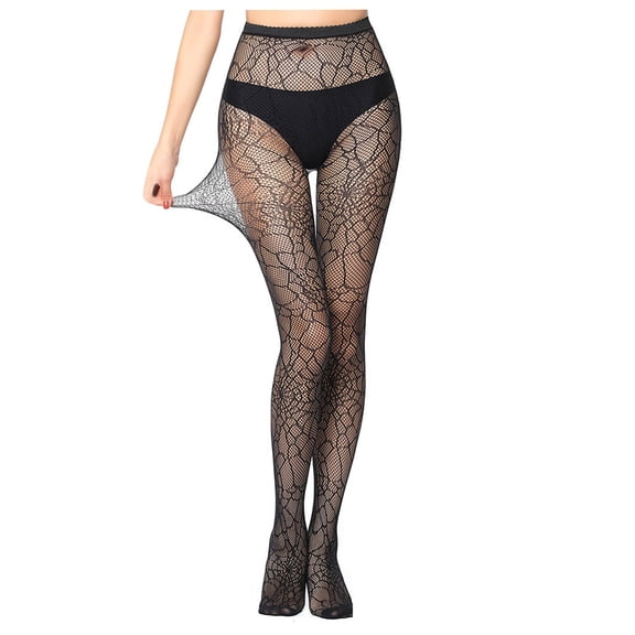 Honeeladyy Women Pants Attractive Mesh Perspective Leggings Plus Size Fishnet Netting Stockings