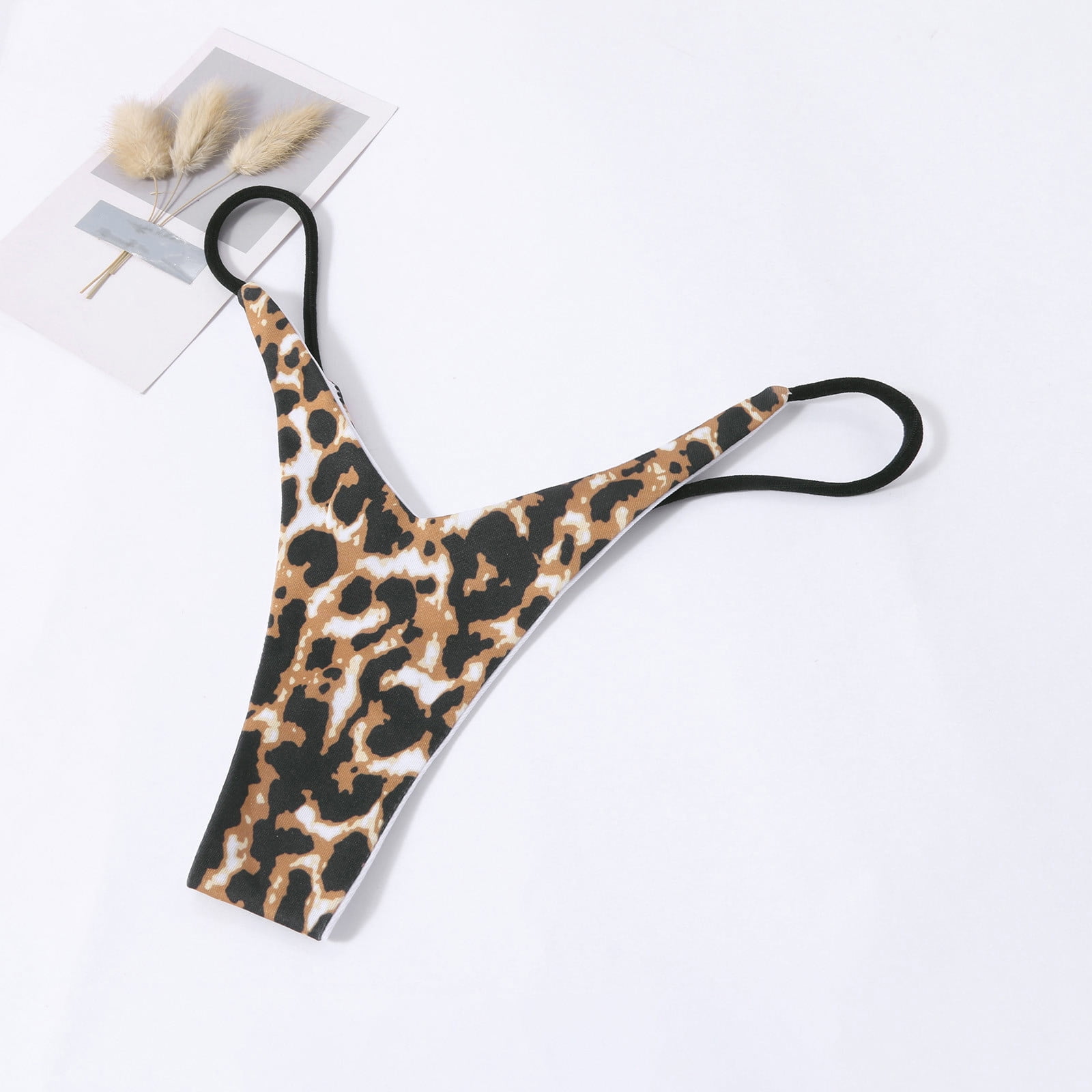 Honeeladyy Women Seamless Thong Temptation Underwear High Waist GString Bikini Thong Valentines