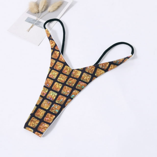 Honeeladyy Women Seamless Thong Temptation Underwear High Waist GString Bikini Thong Valentines
