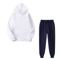 thumbnail image 1 of Honeeladyy Women's Fashion Fall Winter Outfits Sports Tracksuits Long Sleeve Pullover Hoodies Pants Suit, 1 of 4