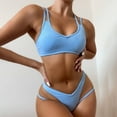 thumbnail image 1 of Honeeladyy Women's Fashion Solid Color Comfortable Loose Sleeveless Swimsuit Top Blouse Casual Swimsuit Seprates for Women, 1 of 8