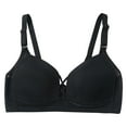 thumbnail image 1 of Honeeladyy Women's Plus Size Underwear T-Shirt Bra Gathering A Seamless Bra With Detachable Shoulder Straps For Daily Use Wedding Gifts #Rd-XL, 1 of 3