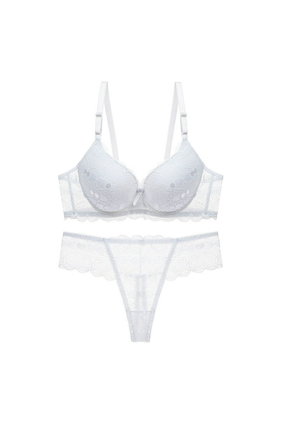Women's Solid Lace Push up Bra Set Wedding Gifts #Nb-XXL