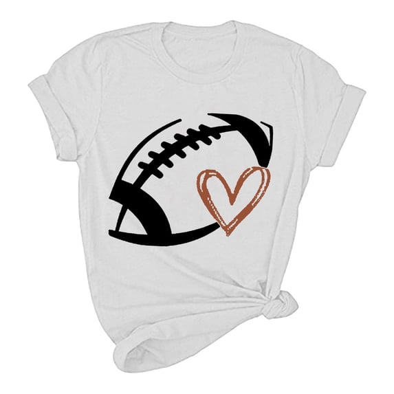 Honeeladyy Women's Summer Letter Print Pullover Short Sleeve T-Shirt Beach Tops Christmas Gift