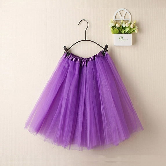 Honeeladyy Womens Classic Tutu Skirt,Tulle Layered Skirt Elastic Waiste Dance Skirt Party Running Tutu for Adult