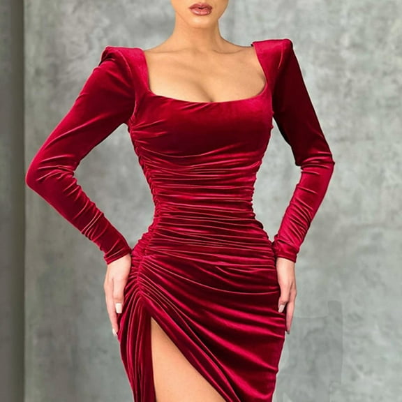 Honeeladyy Womens Loose Print Short Sleeve dress Women's Winter Temperament Attractive Square Neck Folded Waist Mini Dress