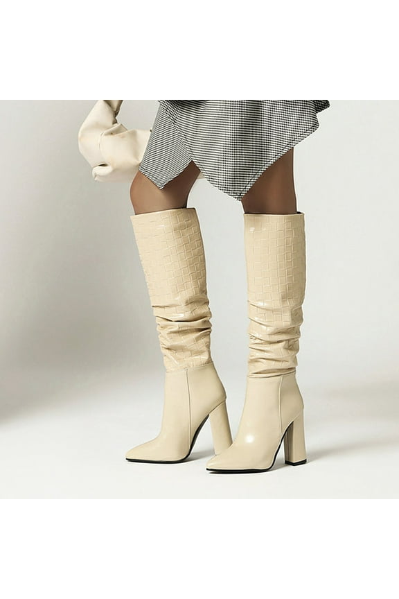 Womens Over The Knee Boots Thigh High Pointed Toe High Heel Long Dress Fall Shoes #M