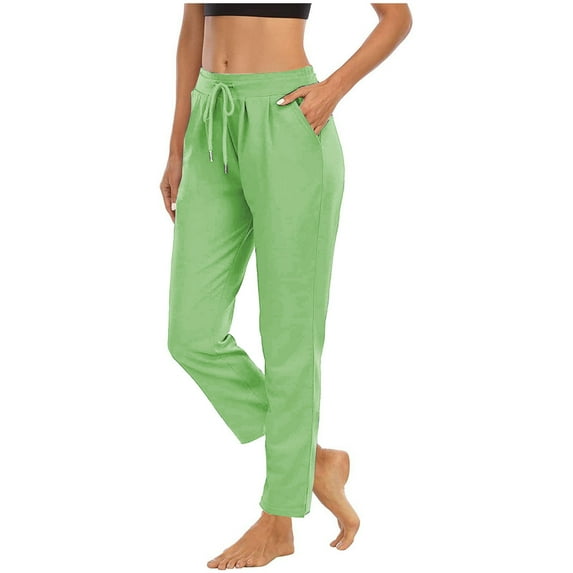 Honeeladyy Womens Winter Yoga Sports Loose Casual Long Pants Trousers With Pocket