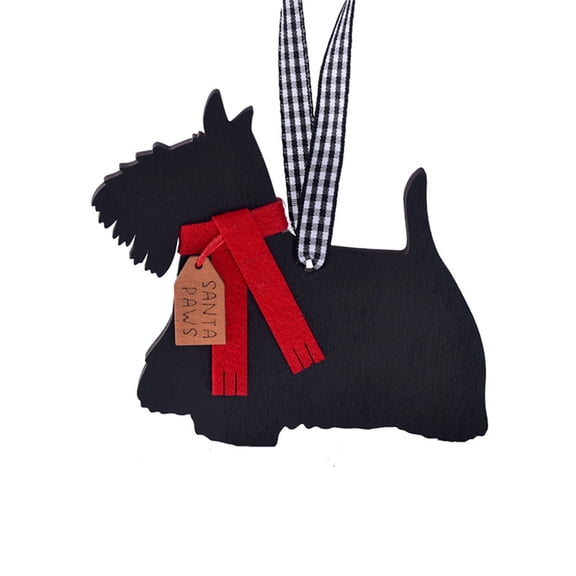 Honeeladyy Wooden Dog Ornaments for Christmas Tree, Hanging Decorations for Festival and Holiday, Dog Lover Gift , Cute Seasonal Accent & Classic Home Decor