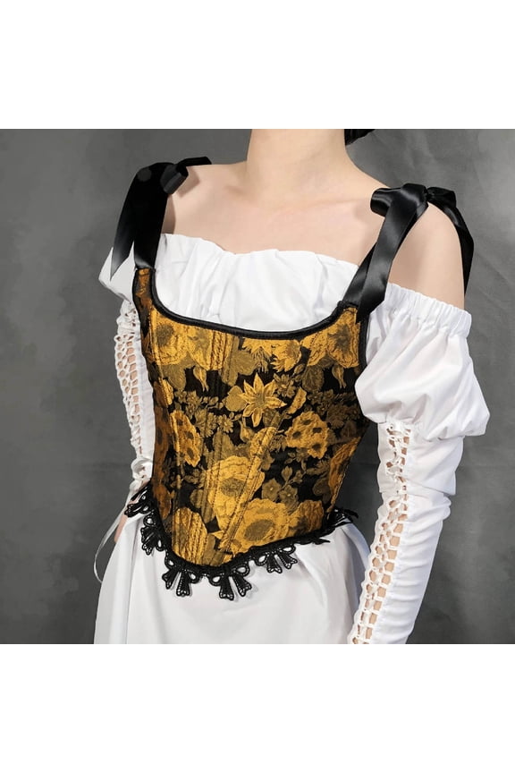 shapewear for women Fashion Women's Sweet Tie Corset Bow Lace Wide Shoulder Strap Court Underwear Shapewear