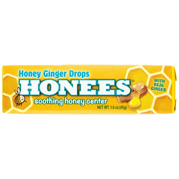 Honey Ginger Throat Drop Bars