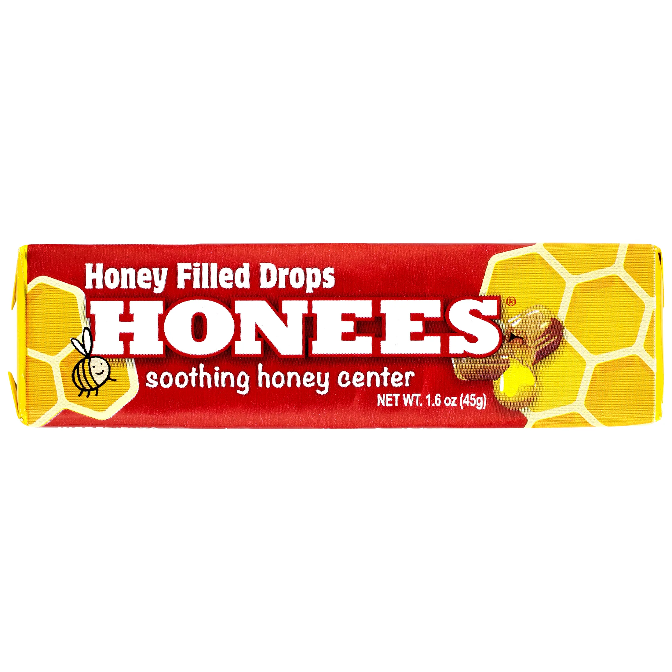 Honees Honey Filled Drops Candy, 1.6 Oz (24 Pack) - All Natural