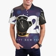 thumbnail image 1 of Honeii 2025 Happy New Year 4 Print Polo Shirt, A Classic Short-Sleeved, Button-Down Golf Shirt for Men,Mens Polo Shirts Short Sleeve-X-Large, 1 of 6