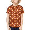 thumbnail image 1 of Honeii 60s and 70s Aesthetic Print Kids Boy T-Shirt,Breathable Round Neck Tee,Stylish Summer Tee for Boys, for Outdoor Activities and Casual Wear, 1 of 7