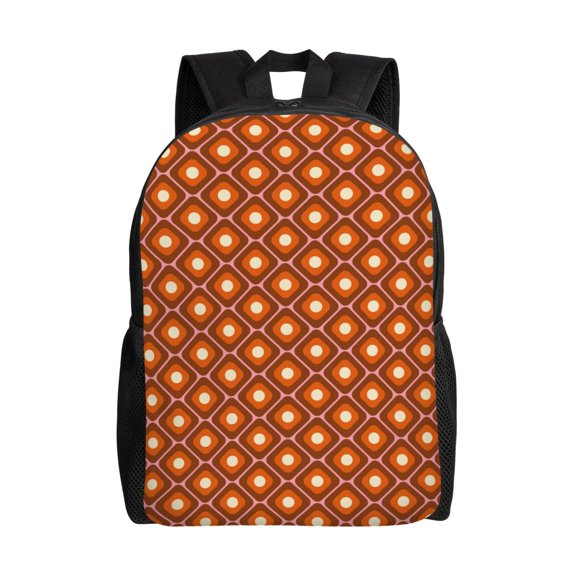 Honeii 60s and 70s Aesthetic Print Laptop Backpack for Work, College, Travel, Daily Backpacks for Men Women, Sport Rucksack,Computer Bag