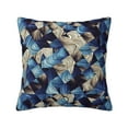 thumbnail image 1 of Honeii Abstract Blue Squares Print Throw Pillow, Square Decorative Pillow Forms Soft Fluffy Plump Pillow Decorative Pillow Inserts,Couch Pillows-22"x22", 1 of 7