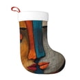 thumbnail image 1 of Honeii Abstract Colorful Duality for Christmas Stocking,Large Xmas Stocking,Holiday and Family Stocking for Fireplace Christmas Holiday Party Decoration, 1 of 7