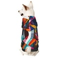 thumbnail image 1 of Honeii Abstract Jazz Instrumental Print Small Dog Hoodies Pet Hooded Sweatshirts Fall Winter Puppy Cat Sweaters Warm Clothes for Small Dogs Outfits Costume-Large, 1 of 7